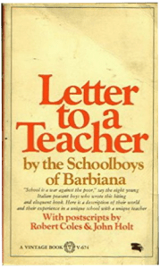 Book Letter to a Teacher School of Barbiana